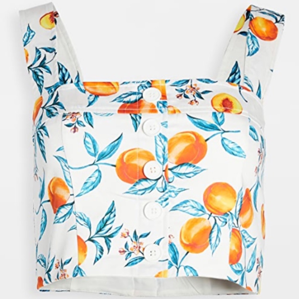 Amanda Uprichard Spade Top in Peaches Size Small